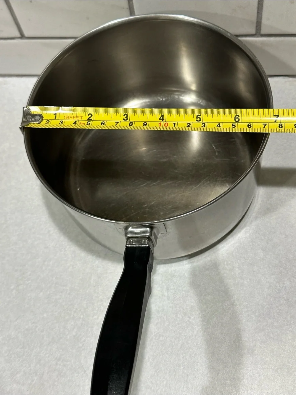 Vintage Farberware 2 Qt Saucepan Pot Lid NR Aluminum Clad Stainless Steel USA